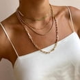 thumbnail image 2 of Hot Paperclip Link Chain Women Necklace Stainless Steel Gold 4 Sizes | Ringified Jewelry, 2 of 7
