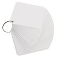 thumbnail image 1 of SHISUYAN 1 Set Blank Flash Cards with Binder Rings Pre-Hole Punched Notecards Multipurpose Blank Cards for Studying, 1 of 8