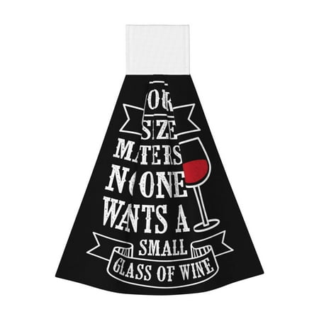 

Wukai Wine Funny Print Kitchen Towels Quick Dry Washcloths Coral Velvet Dishtowels Multipurpose Reusable Cloths Soft Tea Absorbent Cleaning Cloths