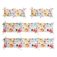 thumbnail image 2 of Juego de almohadillas protectoras para cuna 4 en 1 para niños, forro de algodón para cuna, juego de cama para cuna para niños y niñas, forro protector seguro para cuna de 4 lados, 2 of 10