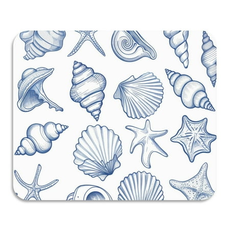 

ALAZA Dish Drying Mat for Kitchen Sea Shells and Conch Counter Absorbent Draining Pad 23.6 x19.7