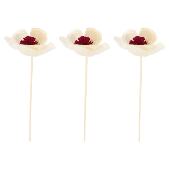 unbranded 3Ud Diffuser Sticks Con Flores Beige Para Y De Hogar