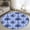 Blue, variant on Date Palm Trees Round Area Rug 4ft, Retro Summer Tropical Trees Plants Beige Washable Non-Slip Circle Rugs for Bedroom Living Room Kitchen, Soft Non Shedding Circle Carpet for Dining Room Dorm