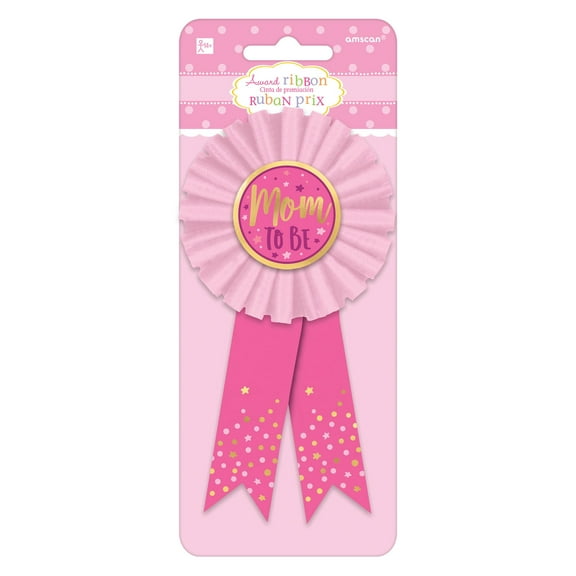 Mom To Be Award Ribbon Badge New Baby, Shower
