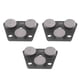thumbnail image 1 of Paquete De 3 Zapatas De Pulido De Diamante Trapezoidal Zapata De Disco De Recubrimiento De Amoladora De Dientes De 3 Cilindros 30 Grano Negro Para Piso De Concreto Granito Piedra Mármol Ladrillo Piedr, 1 of 14