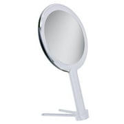 Angle View: 7'' Round Acrylic Dual-Sided Handheld Mirror