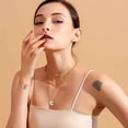 thumbnail image 4 of EIMELI Link Layered Necklace Gold Layering Paperclip Chain Choker for Women, 4 of 6
