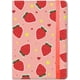 thumbnail image 1 of Funda para pasaporte de fresa, tarjetero de cuero, bolsillo para pasaporte y ranuras para tarjetas, estuche para billetera, organizador de documentos impermeable, protector, artículos esenciales., 1 of 9