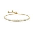thumbnail image 2 of ANGARA Lab Grown Graduated Diamond Bolo Bracelet for Women in 14K Yellow Gold (Size-3.1mm| Color-F-G| Clarity-VS) | April Birthstone, Anniversary, Jewelry Gift for Women | Lab-Grown Diamond Bracelet, 2 of 6