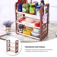 thumbnail image 4 of ELAYARD 3-Tier Plastic Kitchen Storage Rack, Moisture-Resistant Organizer Shelf for Pantry, Cabinet, and Home Storage, 1-Pack, 4 of 6