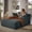 Dark Gray, variant on Aukfa 66" Oversized Chaise Lounge Indoor Boneless Couch Plush Sofa Bed for Living Room, 3Pillows, Dark Gray
