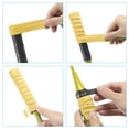 thumbnail image 6 of Tennis Badminton Racket Overgrip Anti Skid Sweatband Racquet Grip with Raised Ridges, Yellow 2 Pack, 6 of 6