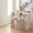 Beige, variant on 27" Counter Height Bar Stools, Set of 2, Upholstered Beige Fabric with Natural Rubber Wood Frame