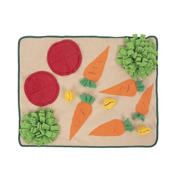 Dog Accessory Foraging Mat Puppy Toy Dog Activity Toy Assorted Color Plush Material Prevent Obesity 1Pcs