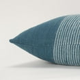 thumbnail image 5 of Rizzy Home Plaid 20" x 20" Poly Filled Pillow with Cotton Cover-Dark Teal/White, 5 of 5
