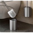 thumbnail image 3 of Toilet brush, Polypropylene inner bucket, White brush, BPA free, Metallic. Measures 9 x 9 x 35 cm, 3 of 5
