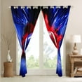 thumbnail image 4 of Football 30%-50% Blackout Curtains,American Football Sports Curtains & Drapes,Rugby Ball Game Window Curtains,Red Blue Tie Dye Window Treatments 2 Panels 42"Wx90"L, 4 of 6