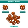 thumbnail image 3 of Acrylic Beads,10pcs Acrylic Gemstone Brown 0.46lbs Acrylic Pebbles, 3 of 6