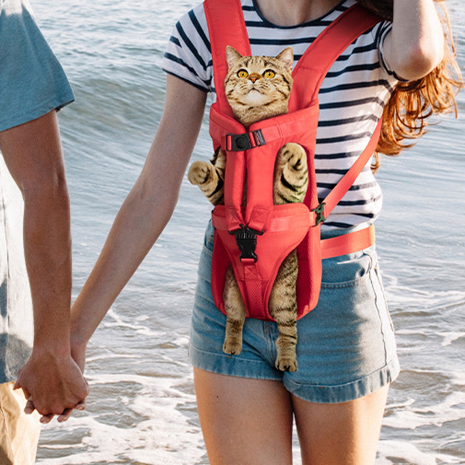 Pet Carrier Convenient Adjustable Oxford Cloth Multi-purpose Water-Resistant Dog Backpack for Outdoors