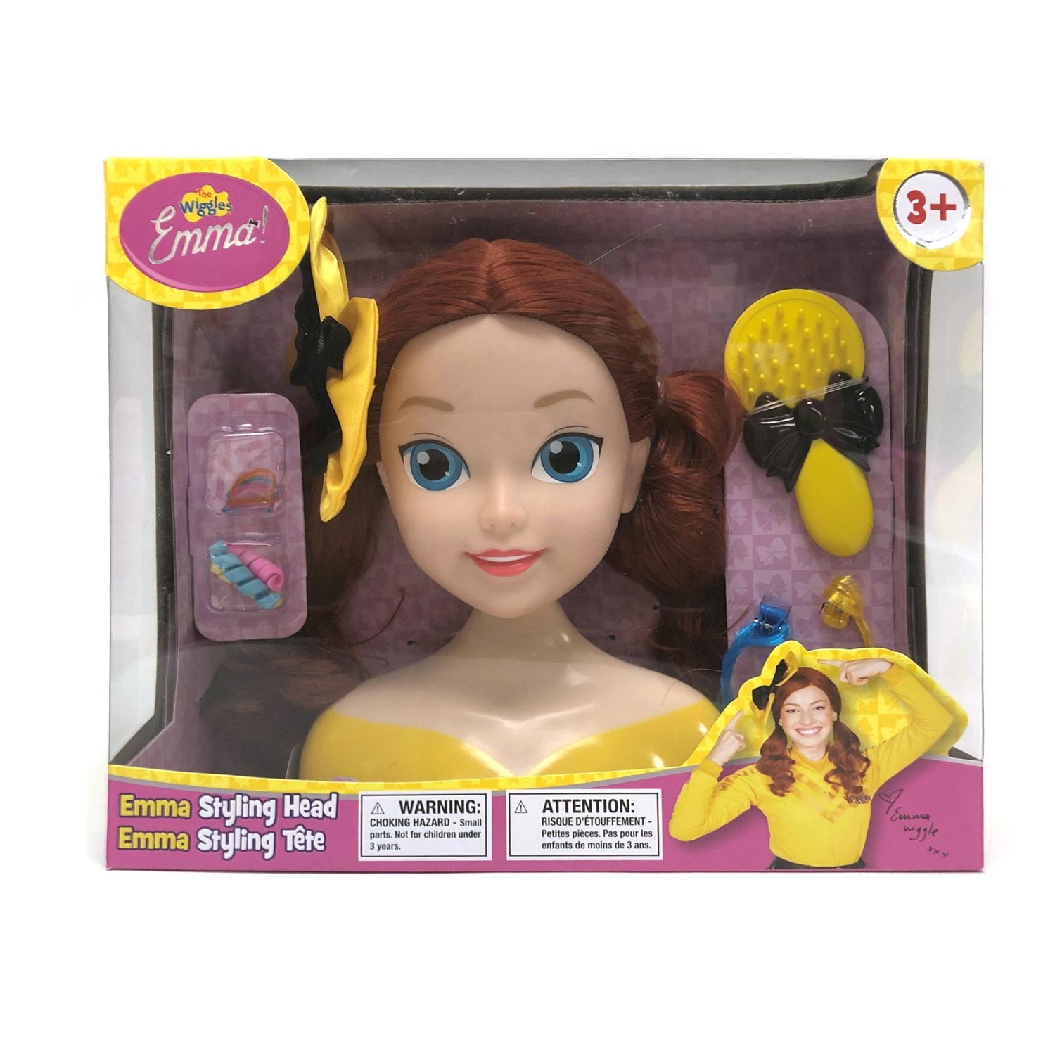 Wiggles Emma - 8" Styling Head with Painted Eyes