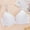 White, variant on Sheghy Supportive Everyday Bras Women's B Cup Lace Embroidered Back Closure Thin Breathable Comfortable Bra with Wire,Coffee 80B