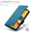 thumbnail image 2 of Compatible with iPhone XR Wallet Case, Classic PU Leather Flip Folio Case with Card Holders Kickstand [Shockproof TPU Inner Shell] Phone Cover for iPhone XR, Blue, 2 of 7