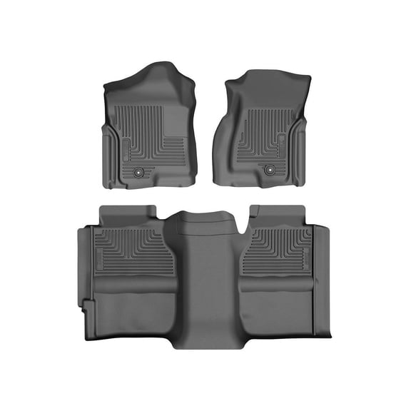 Husky Liners 93901 WeatherBeater Front & Second Seat Floor Liners 3 Piece Fits Many 1999-2007 Chevy, GMC