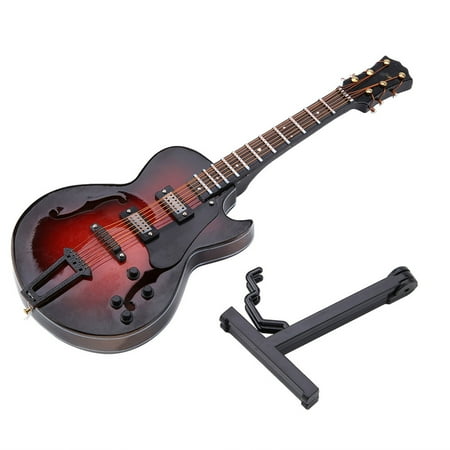 

Big sale 5.5in Classic Miniature Guitar Replica with Stand and Case Instrument Ornaments Christmas Gift