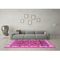 thumbnail image 3 of Ahgly Company Indoor Rectangle Geometric Pink Traditional Area Rugs, 5' x 7', 3 of 4