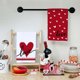 thumbnail image 4 of Juego de toallas de cocina para el Día de San Valentín | Microfibra extra grande de 45×66cm, suave, súper absorbente, estampado romántico de corazón, rojo | 2-Pack Paños de cocina multiusos para una, 4 of 4