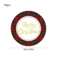 thumbnail image 3 of NWOKYZGH 10Pcs 7" Merry Christmas Dinnerware Set - Christmas Tree Paper Plates, Party Supplies for 10 Guests, 3 of 6