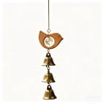 thumbnail image 1 of Campana de Viento de Cobre con Madera de Haya y Campanas de Cristal – Colgante Decorativo de Sonido Relajante para Jardín, Patio o Interiores | Adorno Colgante de Tranquilidad, 1 of 5