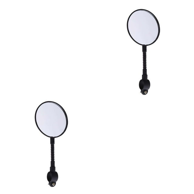 fastboy Rétroviseur de Vélo Universel Guidon Sûr Flexible Grand Angle Résistant à l'Usure Léger Rétroviseur Noir 8.5cm 2Ensemble