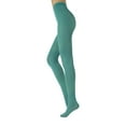 thumbnail image 1 of CALZITALY Opaque Colour Tights | Thick Tights | Microfiber 3D Pantyhose | 80 DEN | M, L, XL | Italian Hosiery | (S, AQUA GREEN), 1 of 3