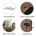 thumbnail image 3 of Unipaws Dog Crate End Table with Cushion, Wooden Wire Pet Kennels with Double Doors, Modern Design Dog House, Chew-Proof, Walnut, 3 of 8