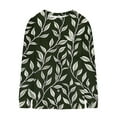 thumbnail image 4 of Idoravan Oversized Cardigan Sweaters for Women Plus Size 5X Women's Casual Printed Knitted Cardigan Button Coat Army Green XXXXXL, 4 of 5
