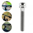 thumbnail image 2 of Perno de vástago de bicicleta, cubierta de vástago de bicicleta, tornillo de repuesto, tapa de auriculares de Metal, tornillo de vástago de b Plata M6x35mm, 2 of 8