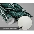 thumbnail image 6 of S4Sassy Tropical Leaf Wallpaper - Green Wall Covering, 25" X 360" Self-Adhesive Textured Vinyl Walls Paper, Decorative Wallwrap, Easy Diy Walls Covering For Bedroom, Living Room, Living Space, 6 of 9