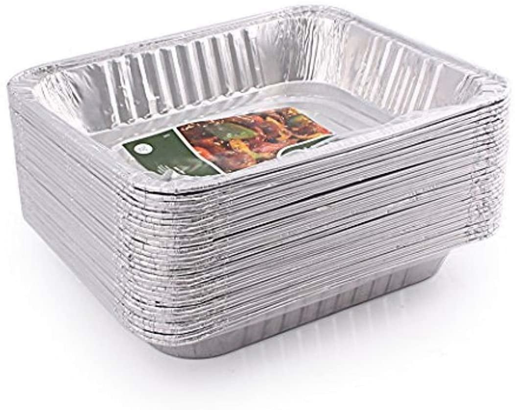 Diplastible Disposable Half Size Aluminum Foil Pans Container with Lids
