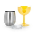 thumbnail image 2 of LIBATC, Wine Tumbler 2-Pack, 8oz. (Green/Yellow), 2 of 10