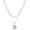 A. Silver-plated, variant on Women's Letter Necklace - Easter Gift, 14K Gold/Silver Plated Delicate Letter Necklace, Stylish and Versatile, Multi-Layer Paperclip Chain Necklace Pendant Jewelry Gift