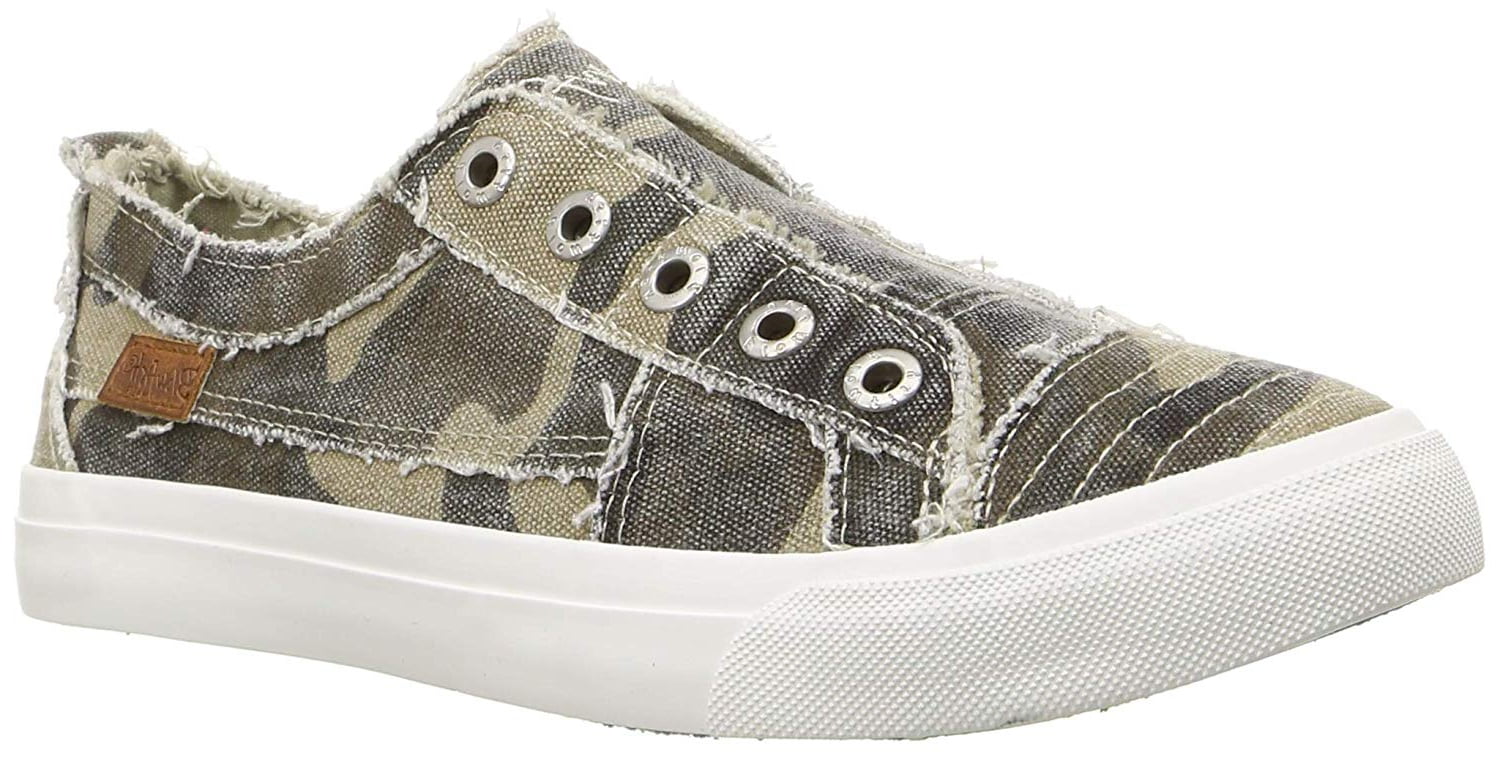 Blowfish - Blowfish Womens Play Slip On Fashion Sneaker (7, Natural Camoflauge Canvas) - Walmart 