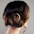 thumbnail image 4 of UPOUART 2Ud Hair Bun Holder Dorado Con Pasadores Metálicos Para Sujetar Sin Romper Y Decorar Peinados, 4 of 6