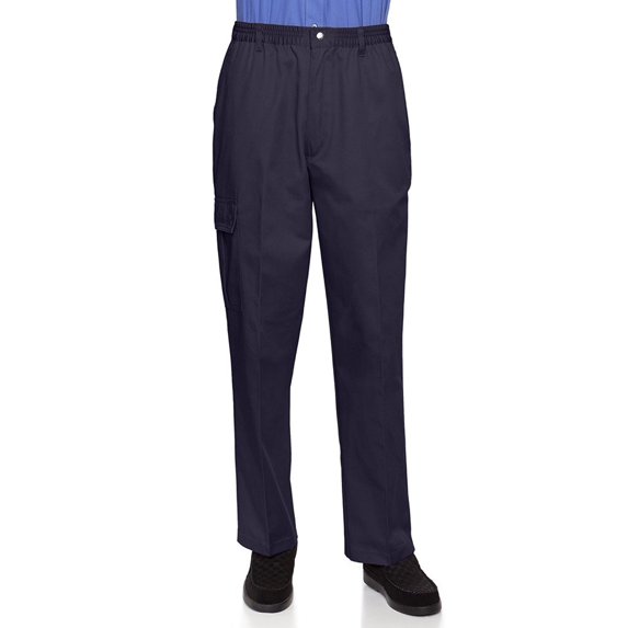 AKA Men's Full Elastic Waist Twill Casual Pant