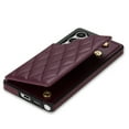 thumbnail image 4 of Wallet Cover for Samsung Galaxy S23 Ultra with Detachable Wrist Strap, Credit Card Slots Holder Magnetic Snap Back PU Leather Kickstand Phone Case for Samsung Galaxy S23 Ultra Girls Women, Winered, 4 of 7