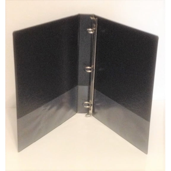 Black Vinyl 3-Ring Regular Binder for 8.5" x 11" Sheets, 1" Capacity, Wilson-Jones Brand (368-14) - One Binder