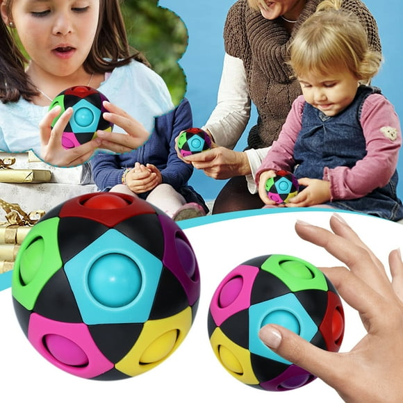 SIfdSeng Kids Toys Boys Magic Rainbow Ball, Fidget Ball Speed 3D Puzzle Ball Educational Toys Brain Teasers for Kids Adult Baby Boy Toys Kids Outdoor Toys