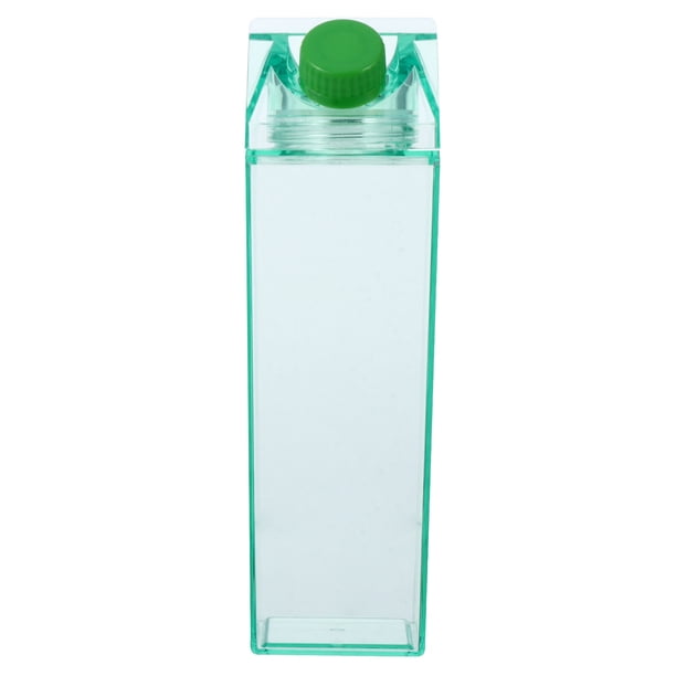 1 botella de bebida vacía de 500 ml, botella de almacenamiento, botella de leche de plástico transparente.