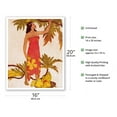 thumbnail image 2 of Breadfruit Girl - Hawaii - Royal Hawaiian Hotel - Vintage Color Aquatint Etching by John Melville Kelly c.1940s - Fine Art Matte Paper Print (Unframed) 16x20in, 2 of 4