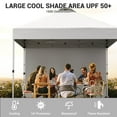 thumbnail image 3 of AOILE 10x10 Pop-Up Canopy Tent – Instant Commercial Patio Tent with Removable Sidewall, Vented Top, Wheeled Bag & Accessories, 3 of 6